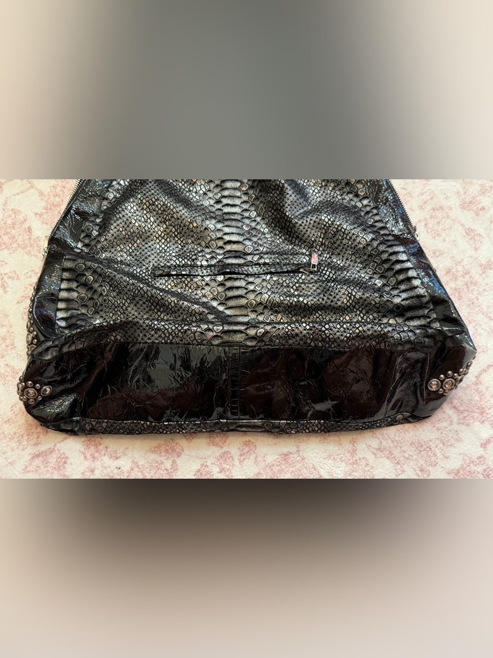 KIPPY’S Cross Hobo Handbag with Swarovski Crystals ✨ - Picture 5 of 11